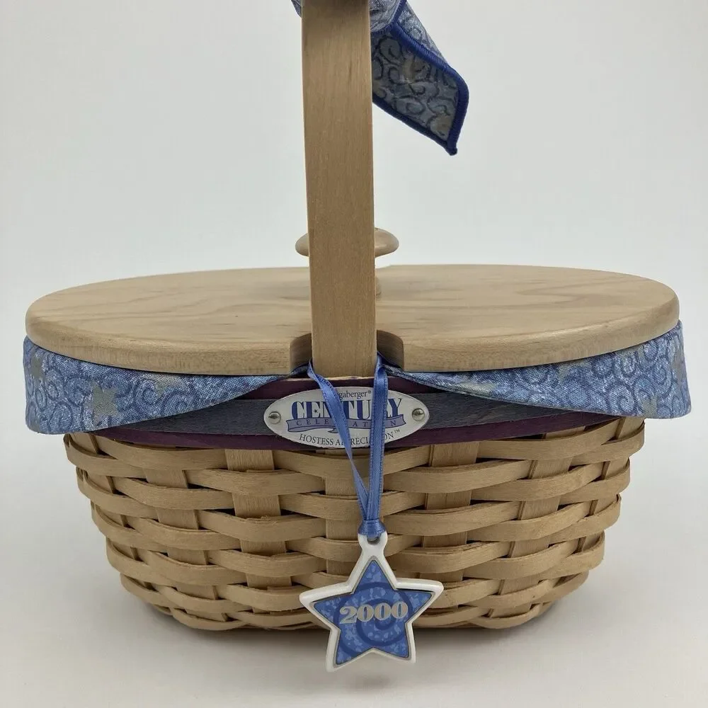 Longaberger Century Celebration Basket Set 2000 | /w Lid 8